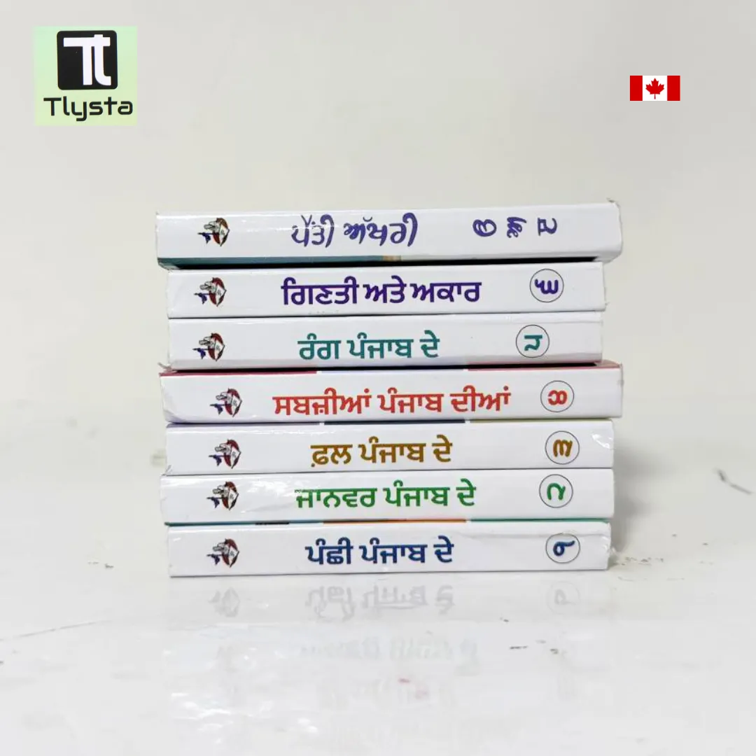 Punjabi Card Board Books Set for Kids- Set of 7