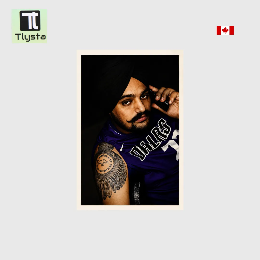 Sidhu Moose Wala Poster With Phone Size 13x19 inch