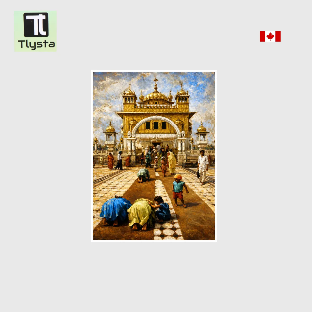 Gurdwara Sri Tarn Taran Sahib Poster Size 8x11 inch