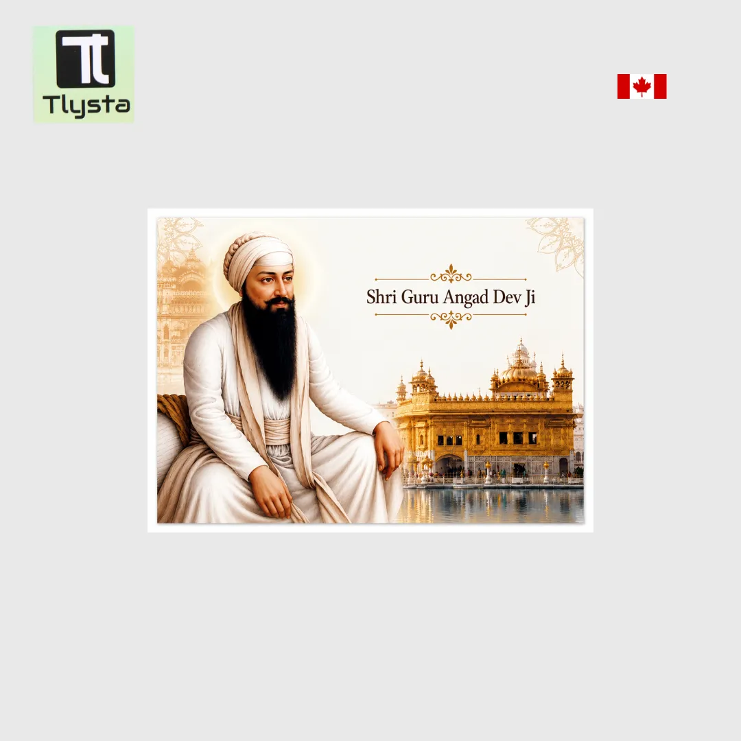 Guru Angad Dev Ji Sticky Board Size 8x11 inch