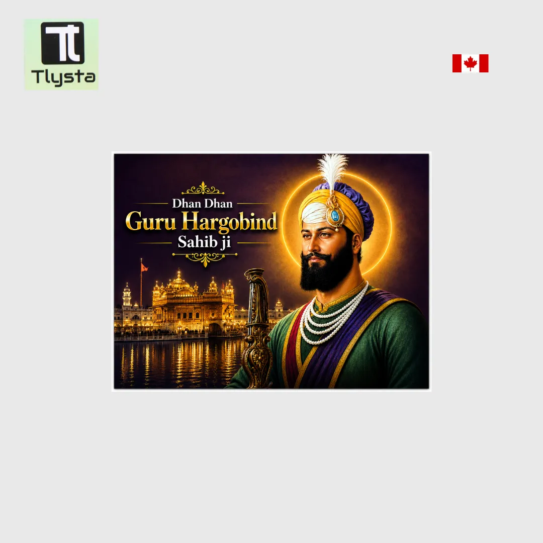 Guru Hargobind Ji Sticky Board Size 8x11 inch