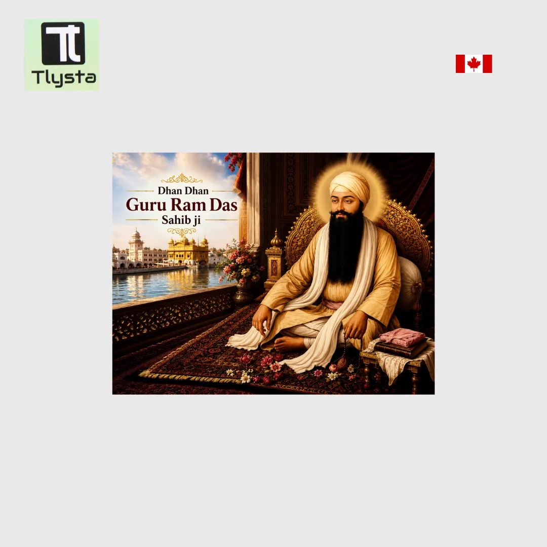 Guru Ram Das Ji Sticky Board Size 8x11 inch
