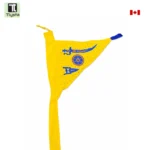 Puratan Sikh Raj Flag Color Yellow 8 Feet