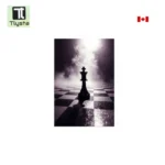 Black Chess King Sticky Board Size 8×11 inch