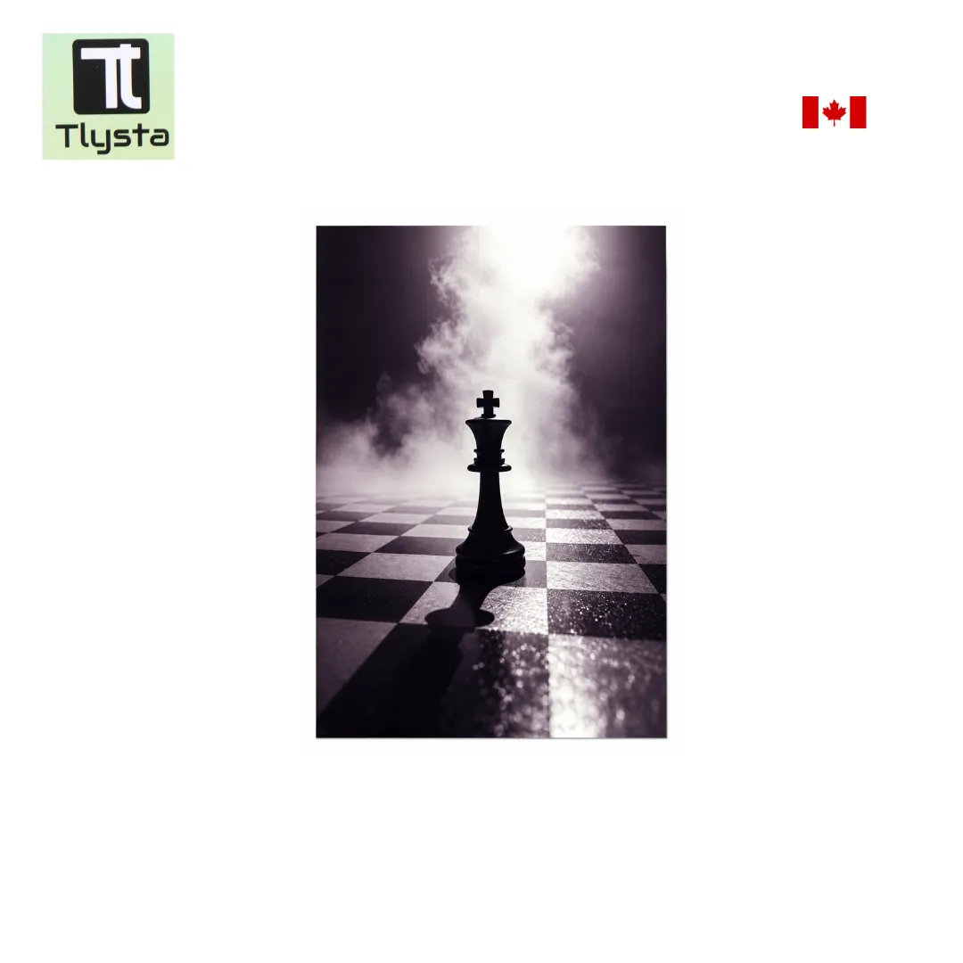 Black Chess King Sticky Board Size 8×11 inch