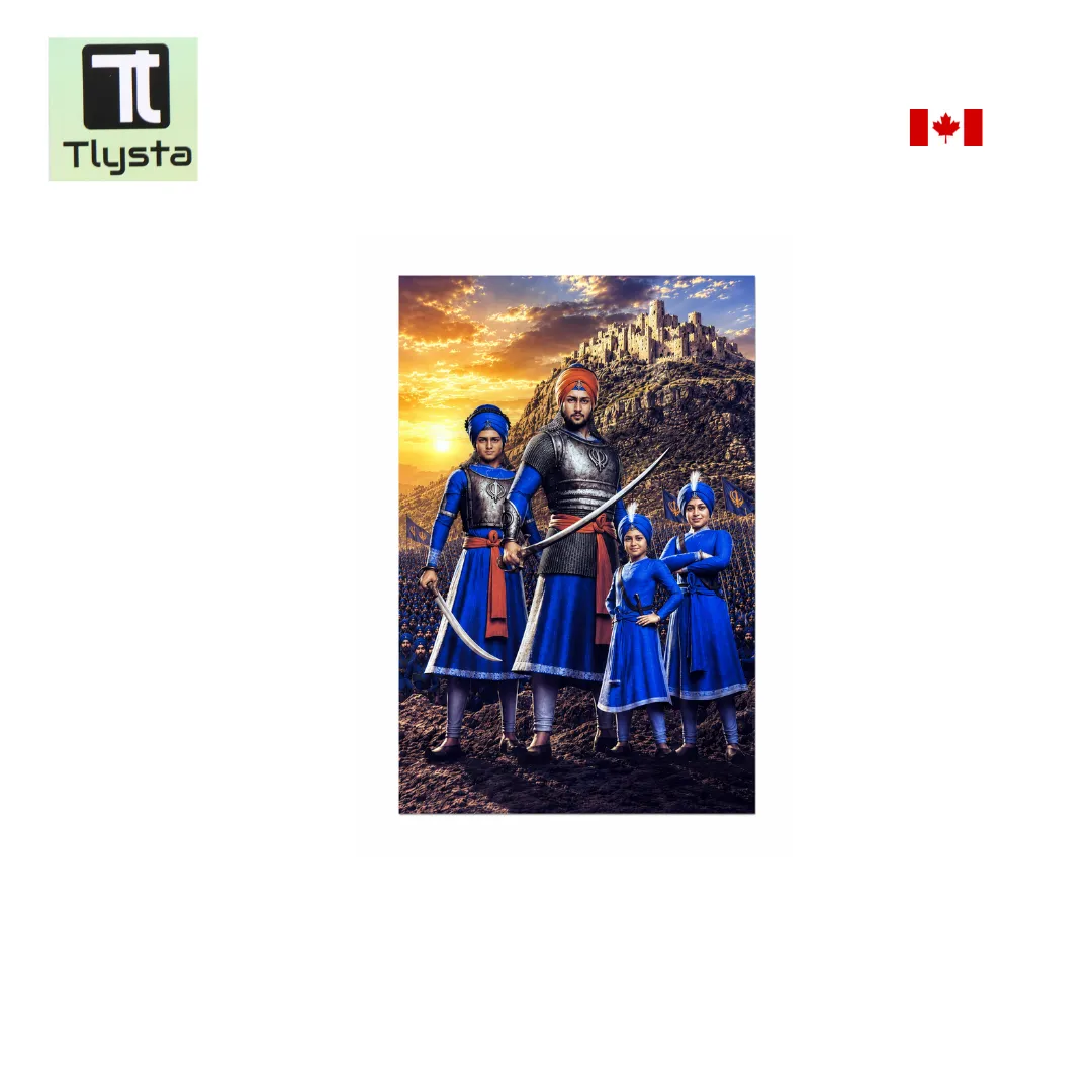 Chaar Sahibzaade Sticky Board Size 8×11 inch