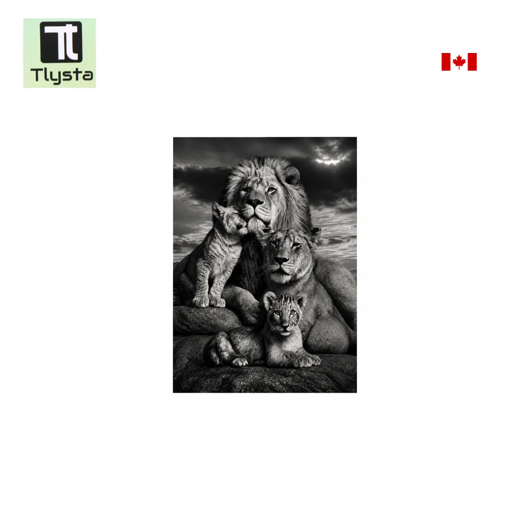 Lion Family Sticky Board Size 8×11 inch