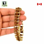 Rudraksha Bead Bracelet Color Light Gold