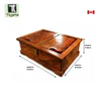 Wooden Holy Book Stand, Gutka Sahib Holder, Sanchi Sahib Size Medium - Image 2