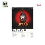B.T.F.U. By Karan Aujla Poster Size 8×11 inch