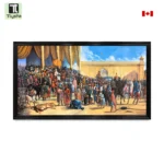 Maharaja Ranjit Singh Darbar Black Photo Frame Size (60×36 Inches 5×3 Feet)