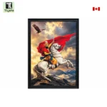 Sri Guru Gobind Singh Ji on Horse Photo Frame Size (60×36 Inches 5×3 Feet)
