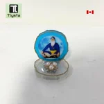 Baba Deep Singh Ji Car Dashboard Color Cyan Golden Size Small