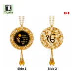 Guru Nanak Dev Ji Ik Onkar Car Hanging Color Golden