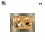 Guru Nanak Dev Ji and Guru Gobind Singh Ji Golden Photo Frame Size 8x11