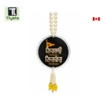 Nirbhau Nirvair Ik Onkar Car Hanging Color Black