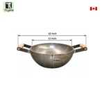 Sarbloh Karahi or kadahi Size 12 Inch Flat Surface - Image 2