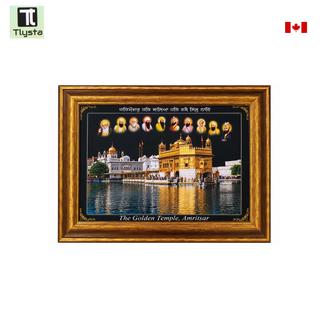 Ten Gurus with Golden Temple Photo Size 8×11 Ten Gurus with Golden Temple Photo Size 8×11